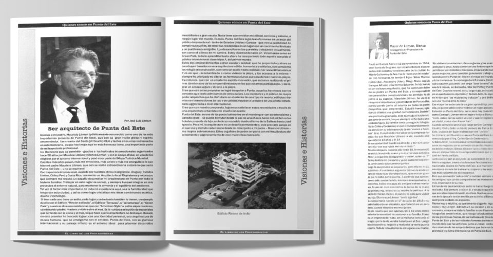 El libro de los protagonistas 2008 – Edición del Centenario Ser Arquitectos de Punta del Este